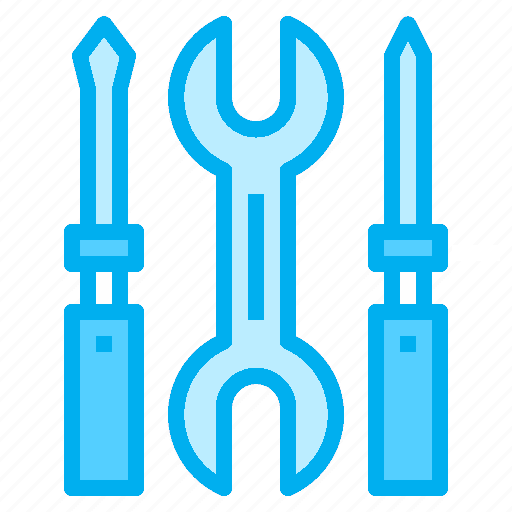 llave y destornilladores